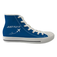 Thumbnail for Just Fly It Designed Long Canvas Shoes (Women)