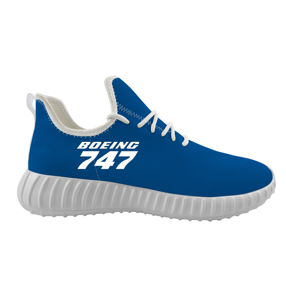 Boeing 747 & Text Designed Sport Sneakers & Shoes (WOMEN)