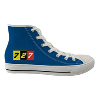 Thumbnail for Flat Colourful 727 Designed Long Canvas Shoes (Women)