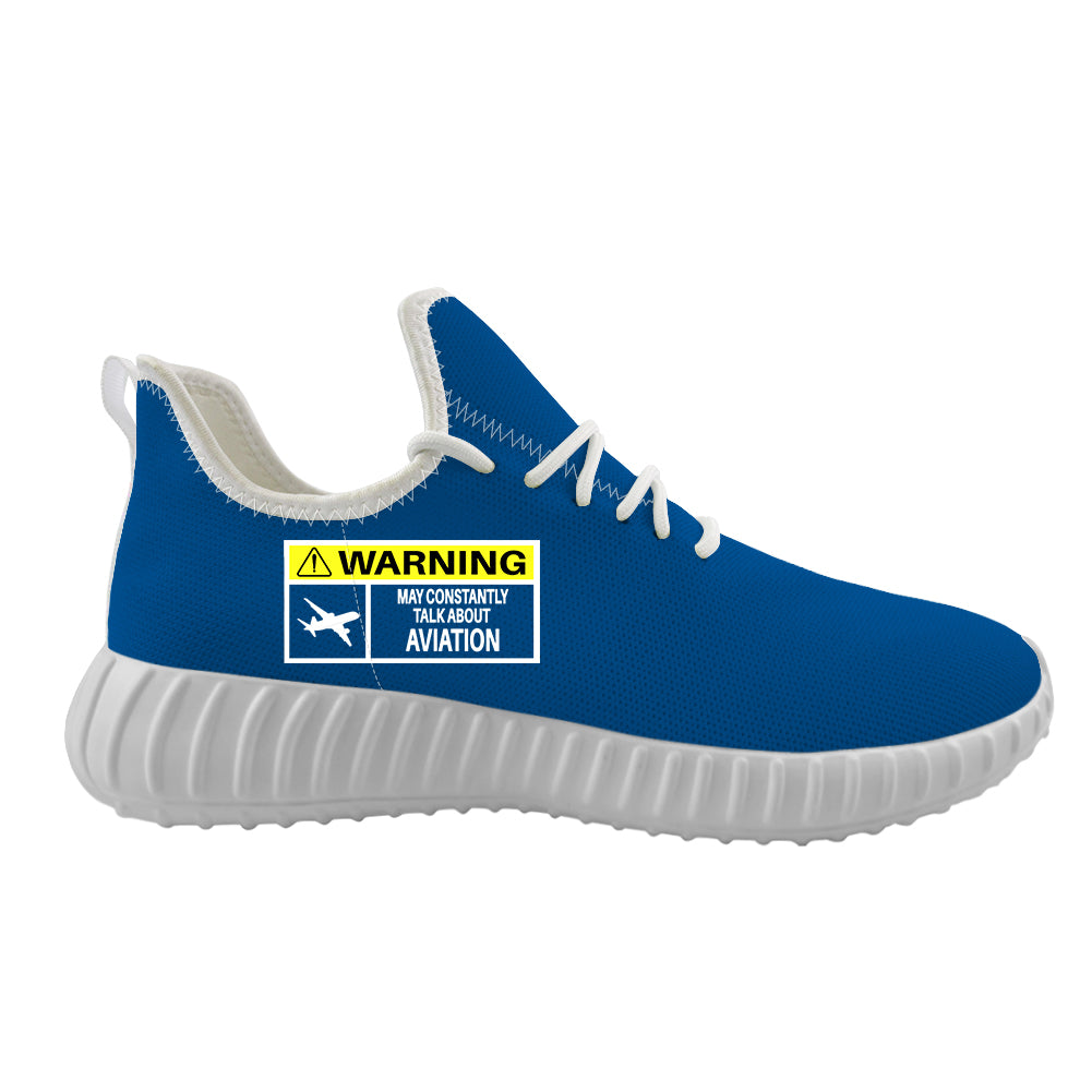 Warning May Constantly Talk About Aviation Designed Sport Sneakers & Shoes (MEN)