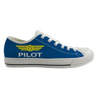 Thumbnail for Pilot & Badge Designed Canvas Shoes (Men)