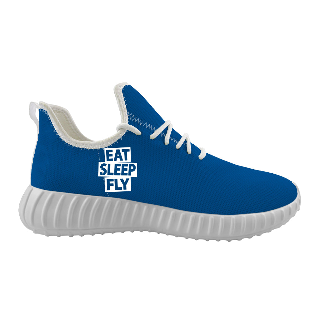 Eat Sleep Fly Designed Sport Sneakers & Shoes (WOMEN)