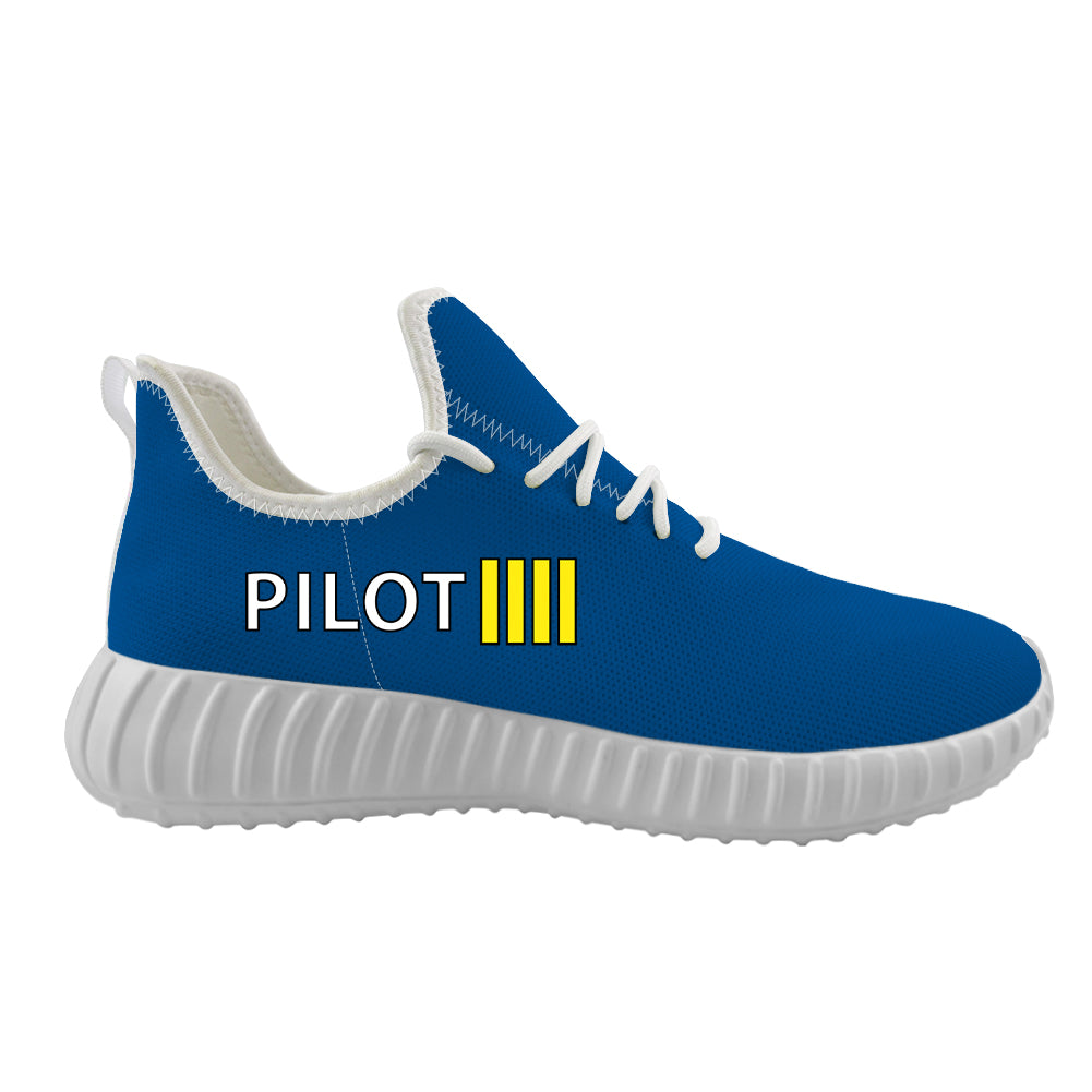 Pilot & Stripes (4 Lines) Designed Sport Sneakers & Shoes (MEN)