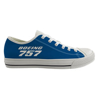 Thumbnail for Boeing 757 & Text Designed Canvas Shoes (Women)