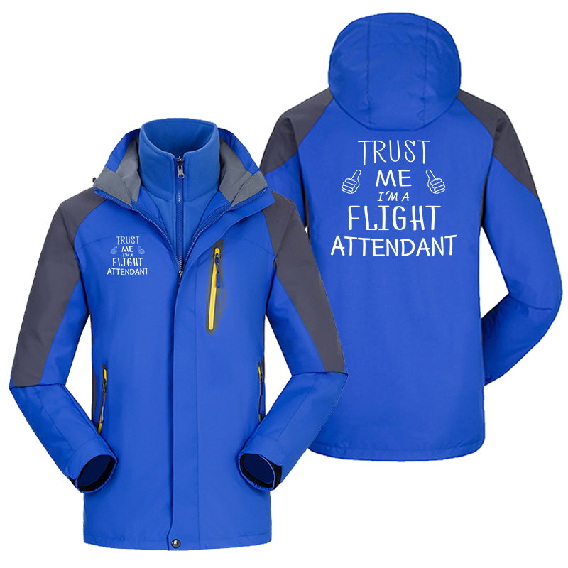 Trust Me I'm a Flight Attendant Designed Thick Skiing Jackets