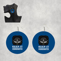 Thumbnail for Keep It Coordinated Designed Wooden Drop Earrings