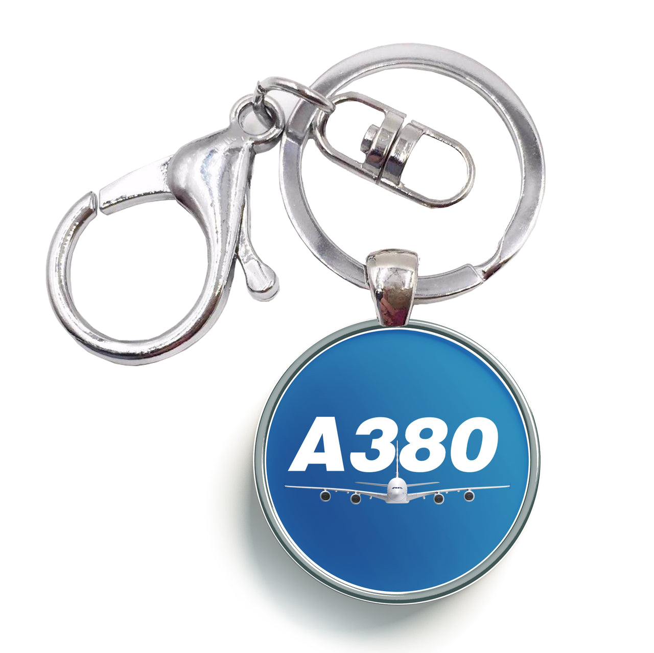 Super Airbus A380 Designed Circle Key Chains