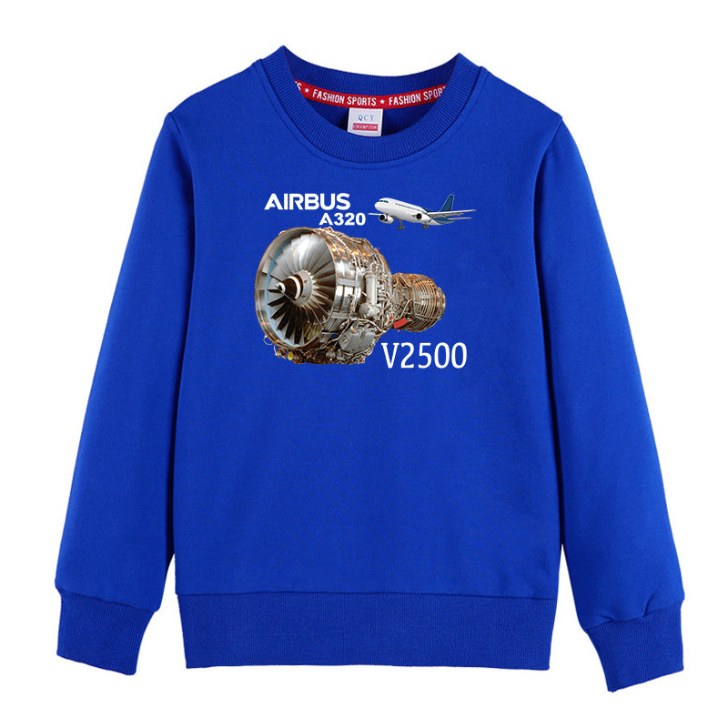 Airbus A320 & V2500 Engine Designed "CHILDREN" Sweatshirts