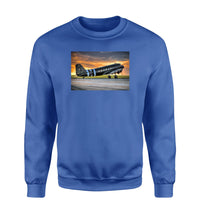 Thumbnail for Old Airplane Parked During Sunset Designed Sweatshirts