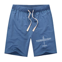 Thumbnail for Propeller Shape Aviation Alphabet Designed Cotton Shorts