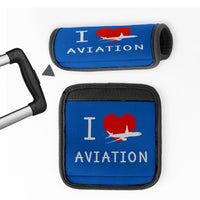 Thumbnail for I Love Aviation Designed Neoprene Luggage Handle Covers