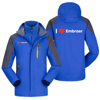 Thumbnail for I Love Embraer Designed Thick Skiing Jackets