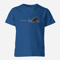 Thumbnail for Multicolor Airplane Designed Children T-Shirts