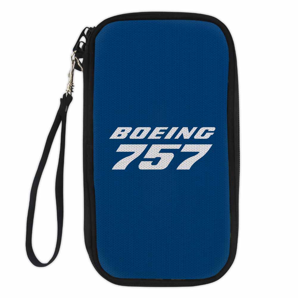 Boeing 757 & Text Designed Travel Cases & Wallets