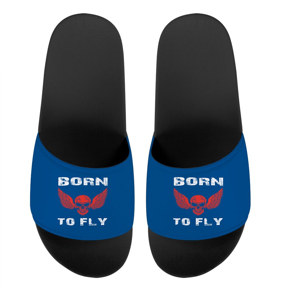 Born To Fly SKELETON Designed Sport Slippers