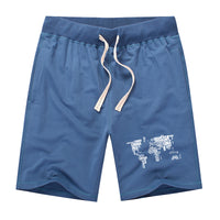Thumbnail for World Map (Text) Designed Cotton Shorts