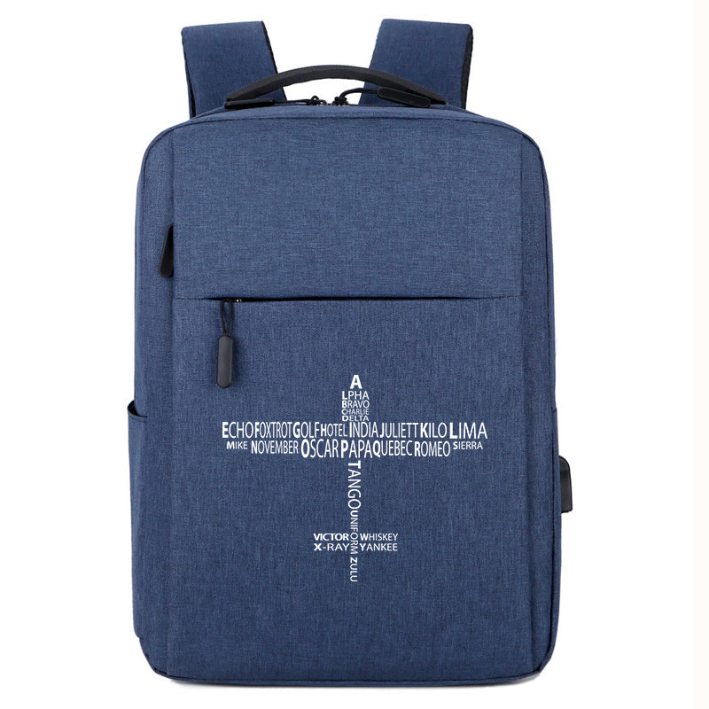 Propeller Shape Aviation Alphabet Designed Super Travel Bags