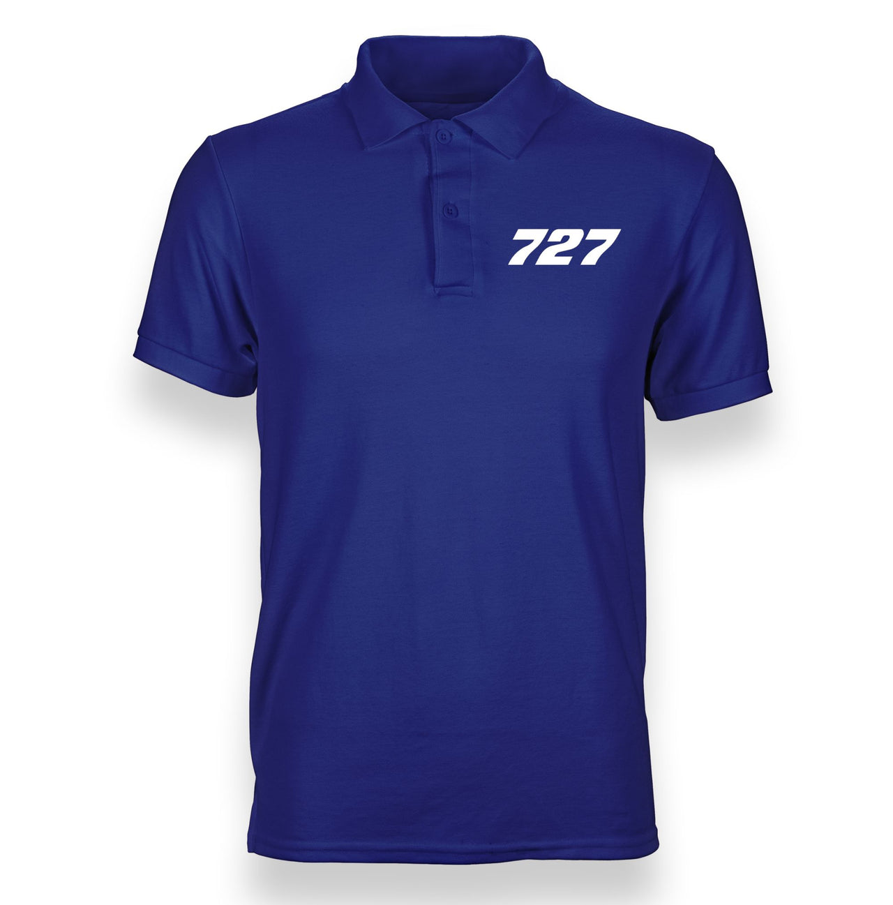727 Flat Text Designed "WOMEN" Polo T-Shirts
