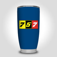 Thumbnail for Flat Colourful 757 Designed Tumbler Travel Mugs