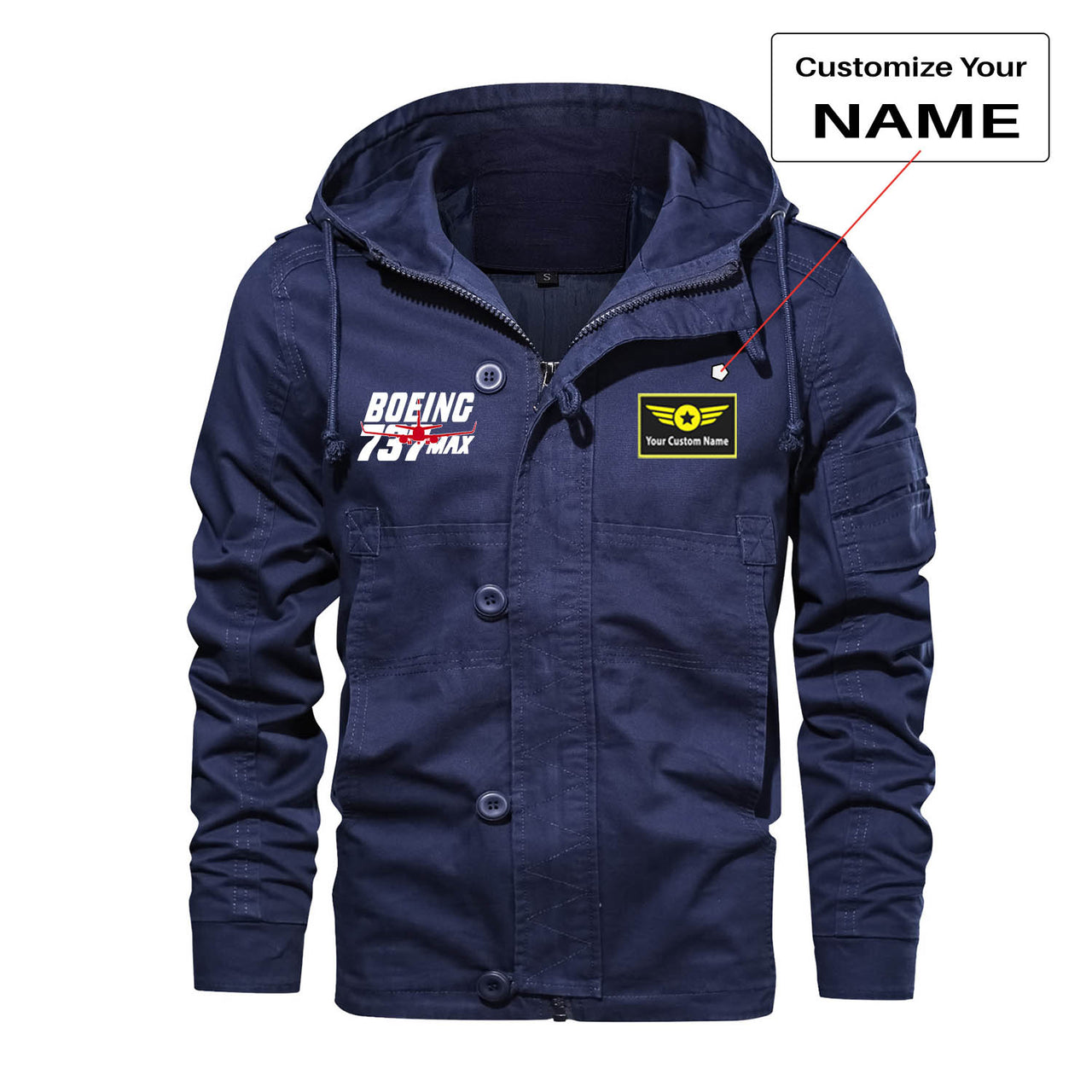 Amazing Boeing 737 Max Designed Cotton Jackets