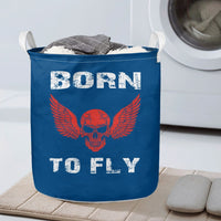 Thumbnail for Born To Fly SKELETON Designed Laundry Baskets