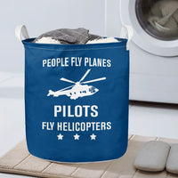 Thumbnail for People Fly Planes Pilots Fly Helicopters Designed Laundry Baskets