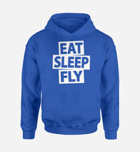 Thumbnail for Eat Sleep Fly Designed Hoodies