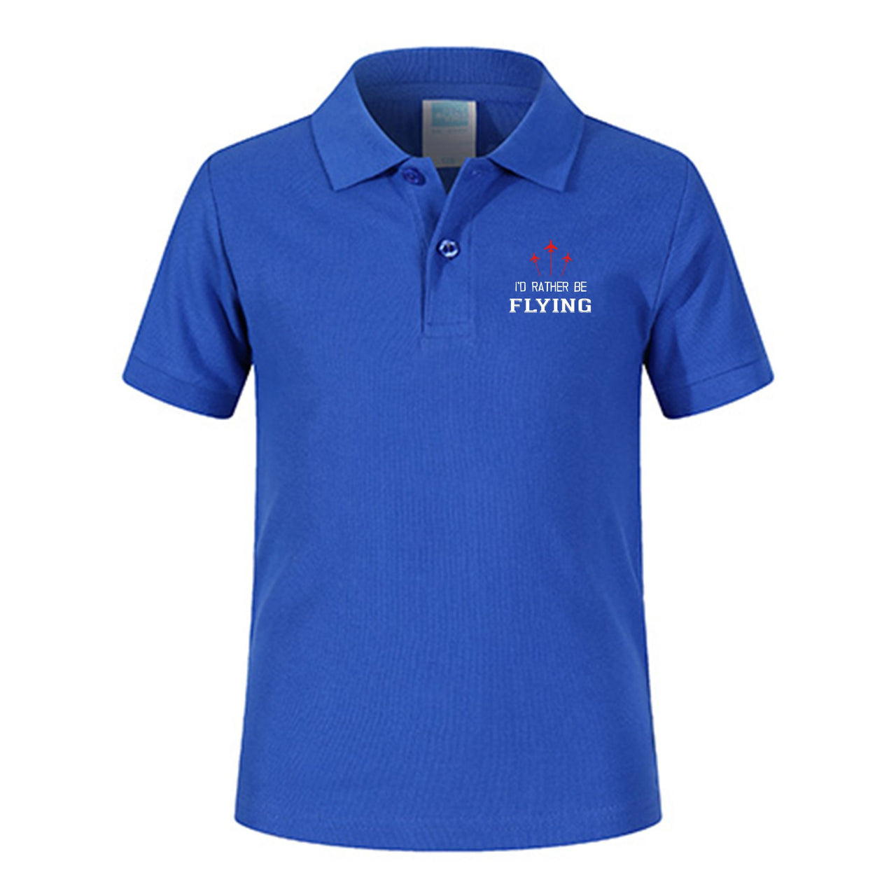 I'D Rather Be Flying Designed Children Polo T-Shirts