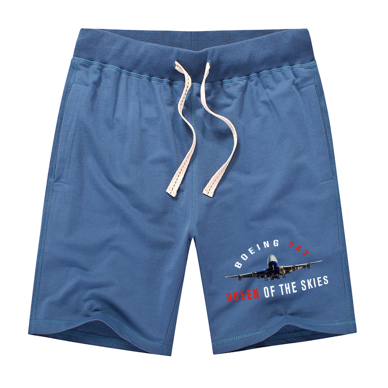 Boeing 747 Queen of the Skies Designed Cotton Shorts