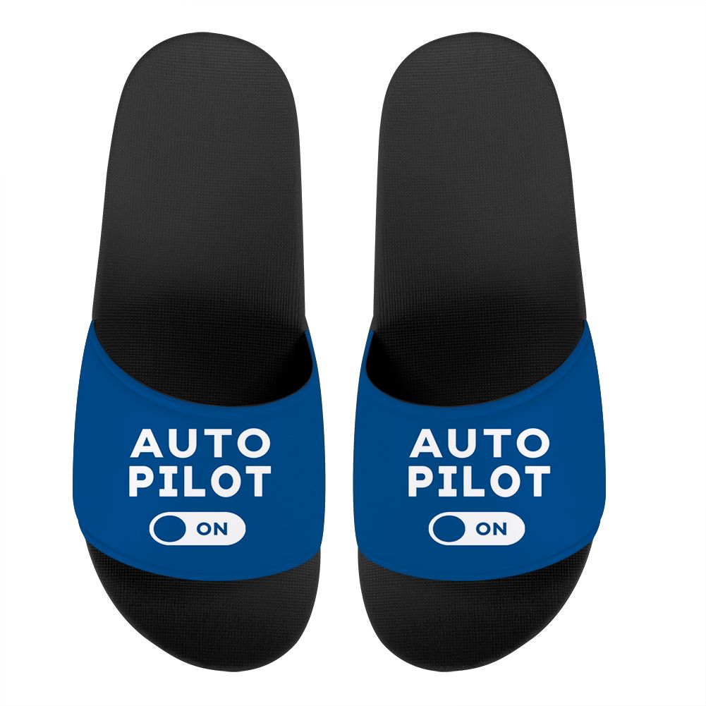 Auto Pilot ON Designed Sport Slippers