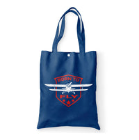 Thumbnail for Super Born To Fly Designed Tote Bags