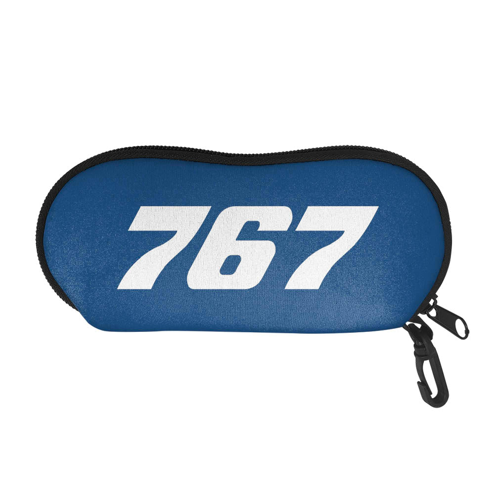 767 Flat Text Designed Glasses Bag