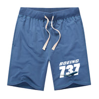 Thumbnail for Super Boeing 737+Text Designed Cotton Shorts