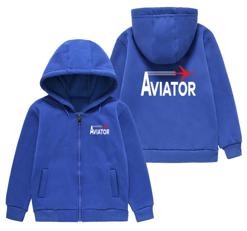 Aviator Designed "CHILDREN" Zipped Hoodies