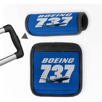 Thumbnail for Super Boeing 737+Text Designed Neoprene Luggage Handle Covers