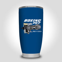 Thumbnail for Boeing 757 & Rolls Royce Engine (RB211) Designed Tumbler Travel Mugs