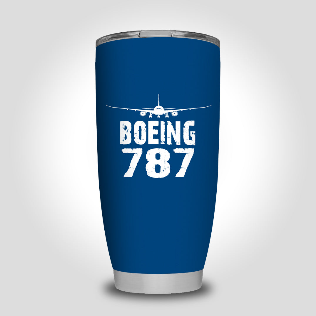 Boeing 787 & Plane Designed Tumbler Travel Mugs