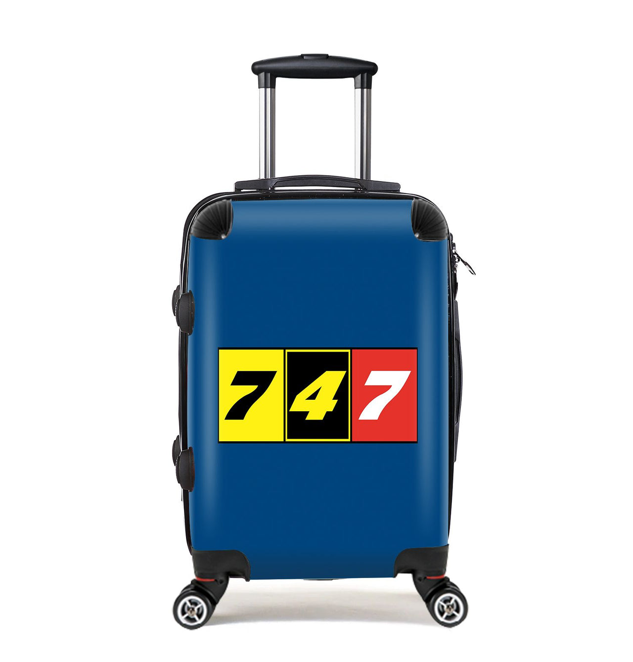 Flat Colourful 747 Designed Cabin Size Luggages