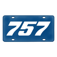 Thumbnail for 757 Flat Text Designed Metal (License) Plates