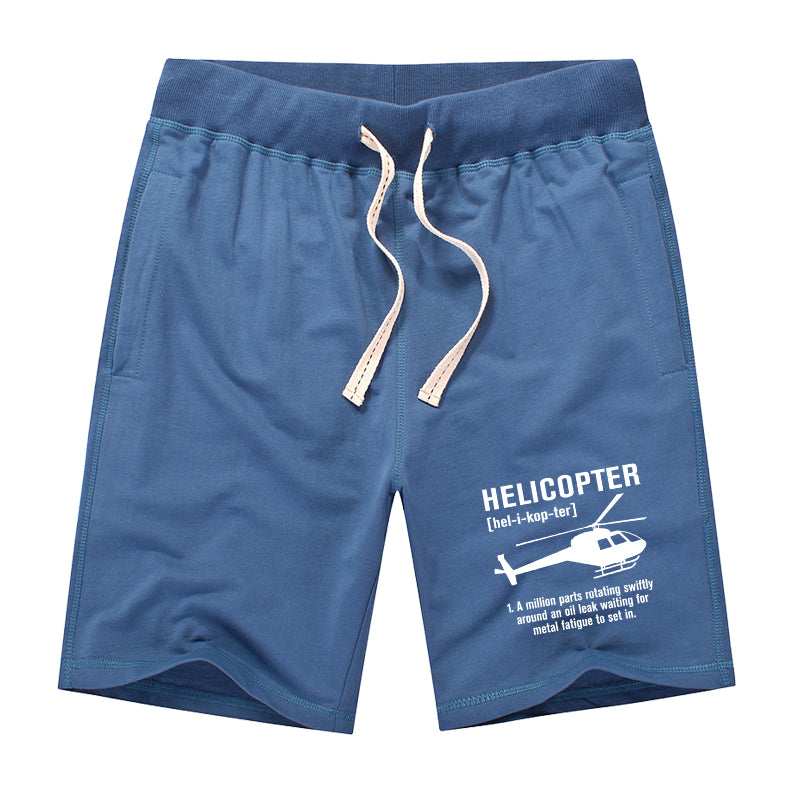 Helicopter [Noun] Designed Cotton Shorts