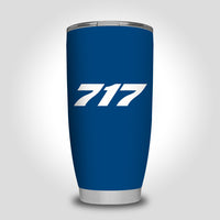 Thumbnail for 717 Flat Text Designed Tumbler Travel Mugs