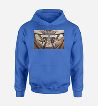 Thumbnail for Boeing 747 Cockpit Designed Hoodies
