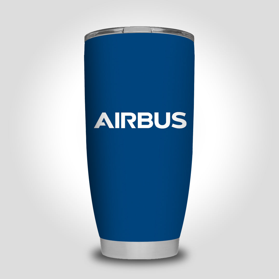 Airbus & Text Designed Tumbler Travel Mugs