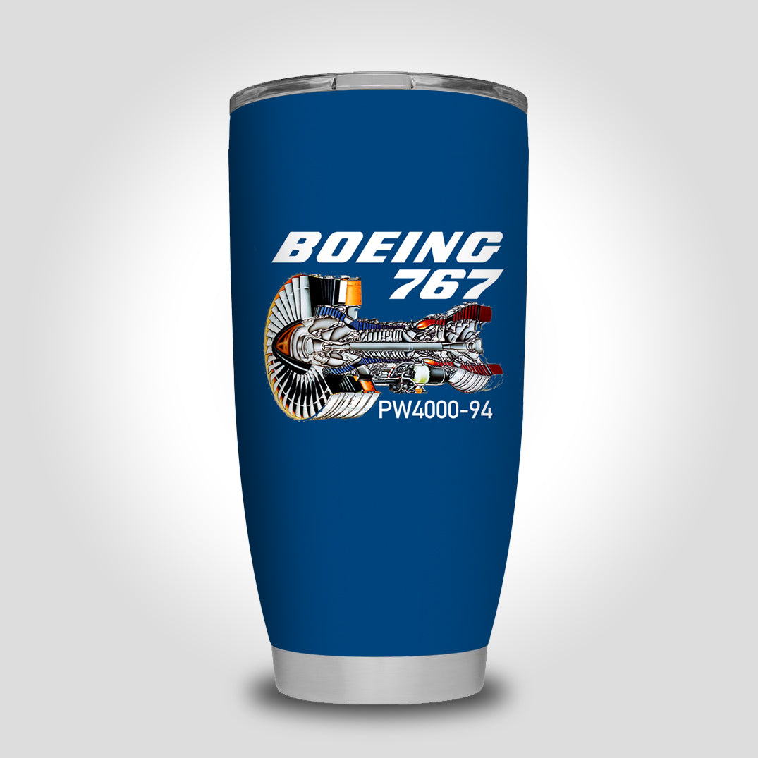 Boeing 767 Engine (PW4000-94) Designed Tumbler Travel Mugs