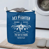 Thumbnail for Jet Fighter - The Sky is Yours Designed Laundry Baskets