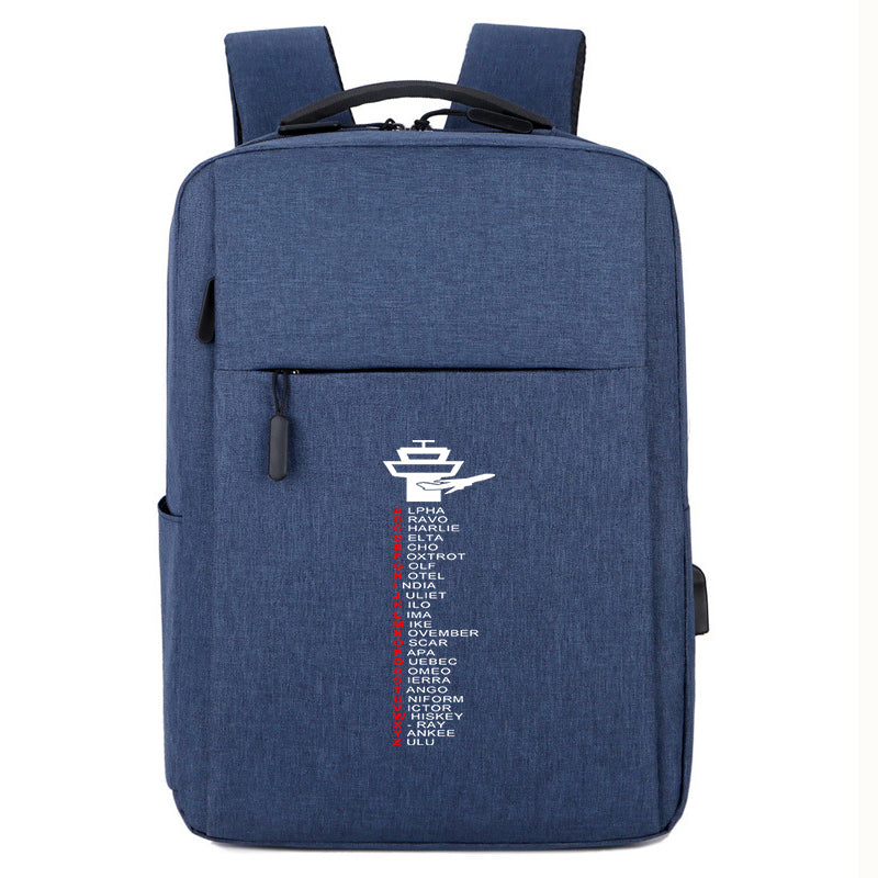 Aviation Alphabet Designed Super Travel Bags
