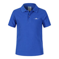 Thumbnail for Boeing 737 Silhouette Designed Children Polo T-Shirts