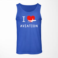 Thumbnail for I Love Aviation Designed Tank Tops