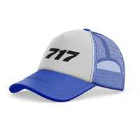 Thumbnail for 717 Flat Text Designed Trucker Caps & Hats