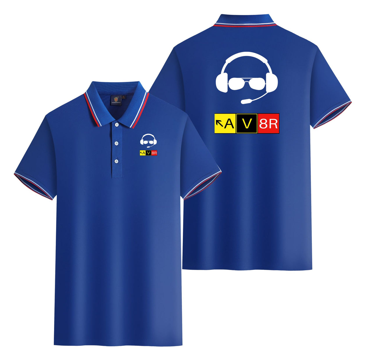 AV8R 2 Designed Stylish Polo T-Shirts (Double-Side)